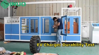 قيادة السيارة فوق جهاز اختبار موصل السيارة والمكونات