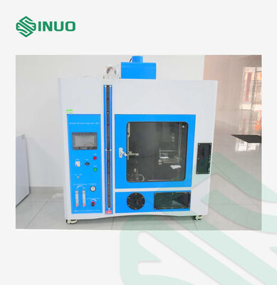 سعر جيد حجرة اختبار اللهب الأفقي والرأسي متوافقة مع معايير IEC60695 UL94 تتميز بتحكم PLC وشاشة لمس وقوة مزدوجة 50 واط 500 واط الانترنت